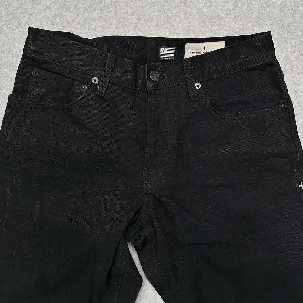 Imogene and Willie Henry Lot 1 Black Vidalia Mills Denim Jeans Mens 30 USA Made - Picture 2 of 8